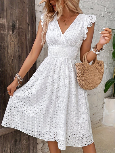 Clara | Ruffled Lace Dress