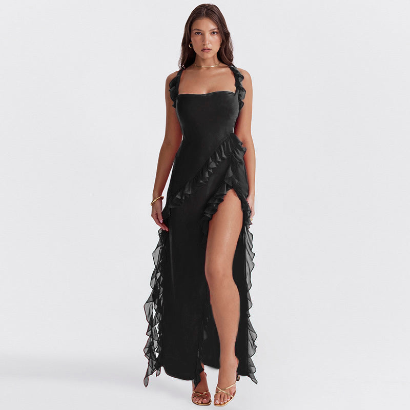 Sophie | Asymmetrical Ruffle Dress