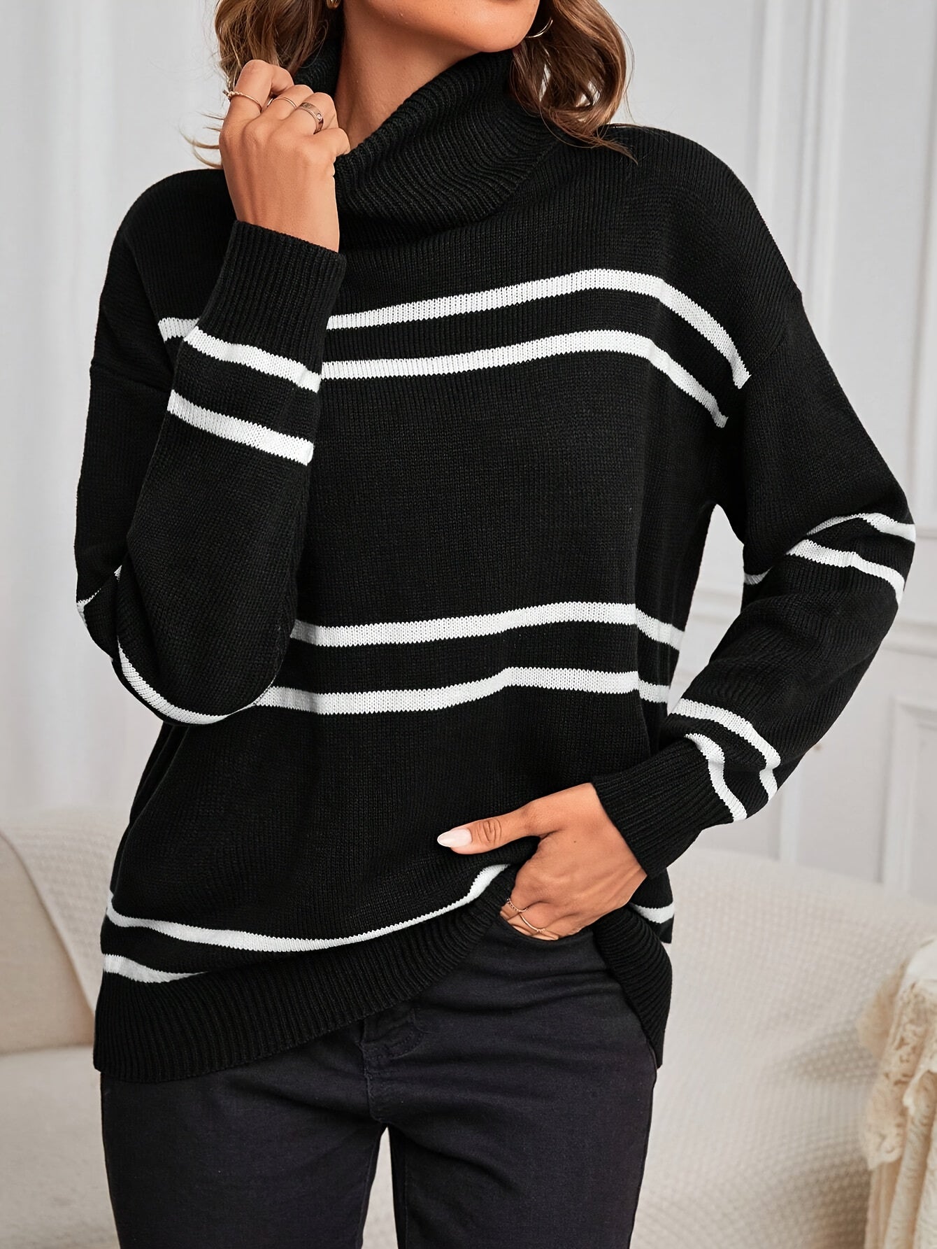 Megan | Cozy Striped Jumper
