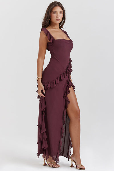 Sophie | Asymmetrical Ruffle Dress
