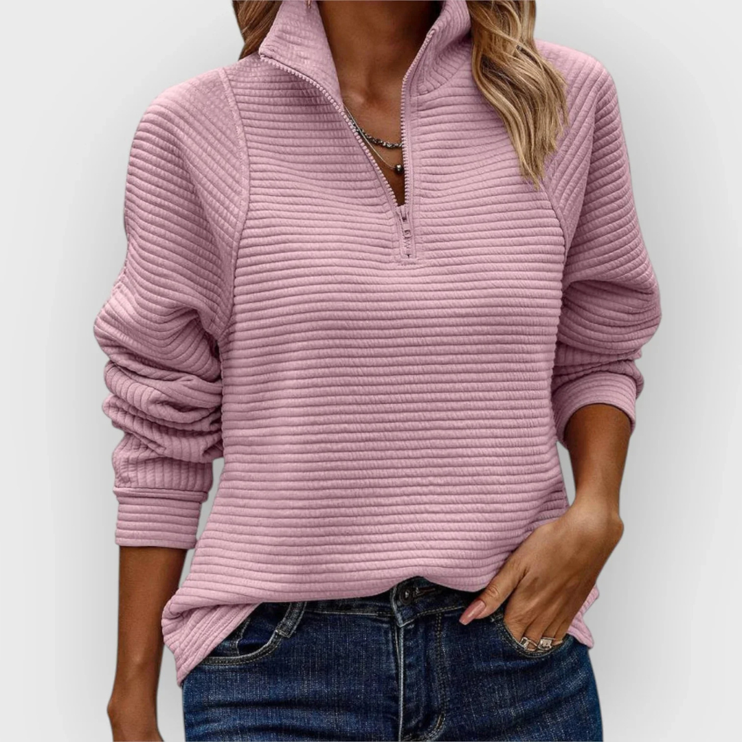Garden London | Elegant Half-zip Sweater