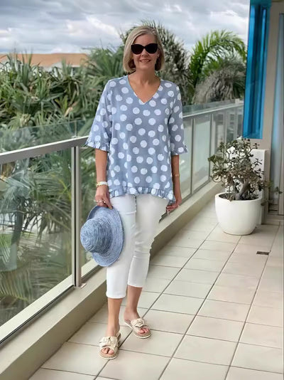 Megan | Chic V-Neck Top
