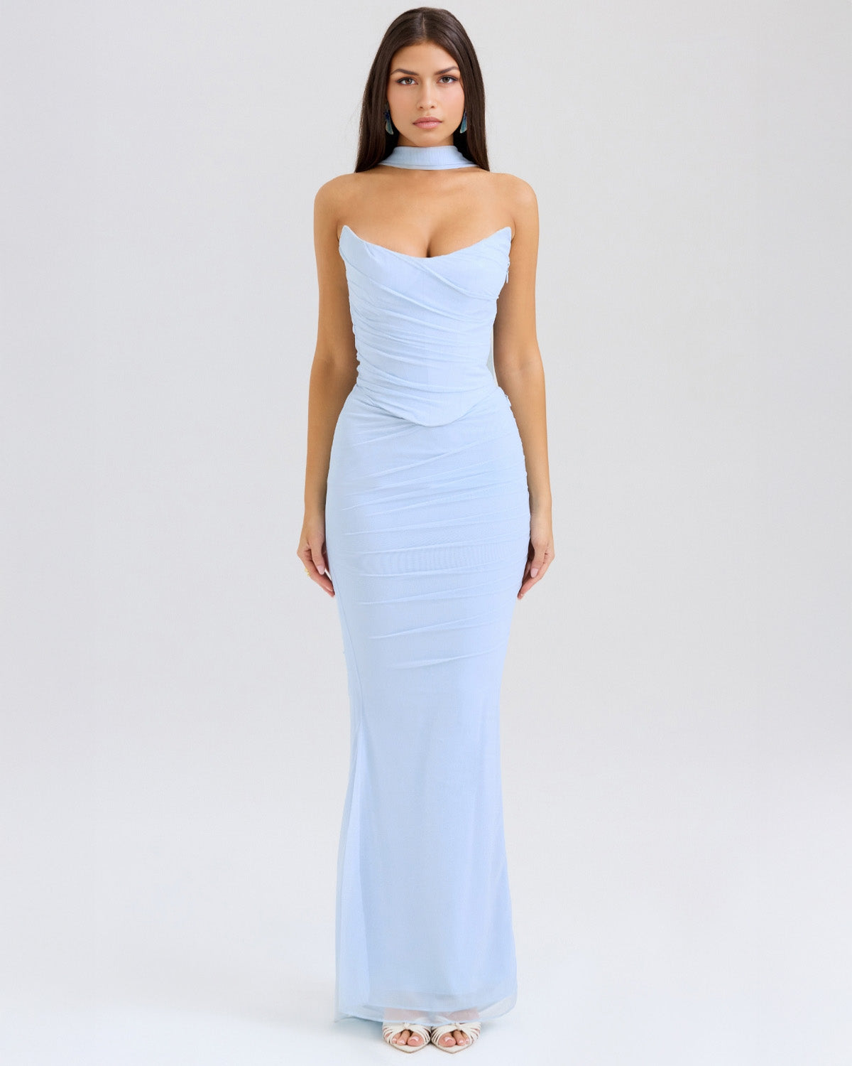 Clara | Elegant Draped Evening Dress