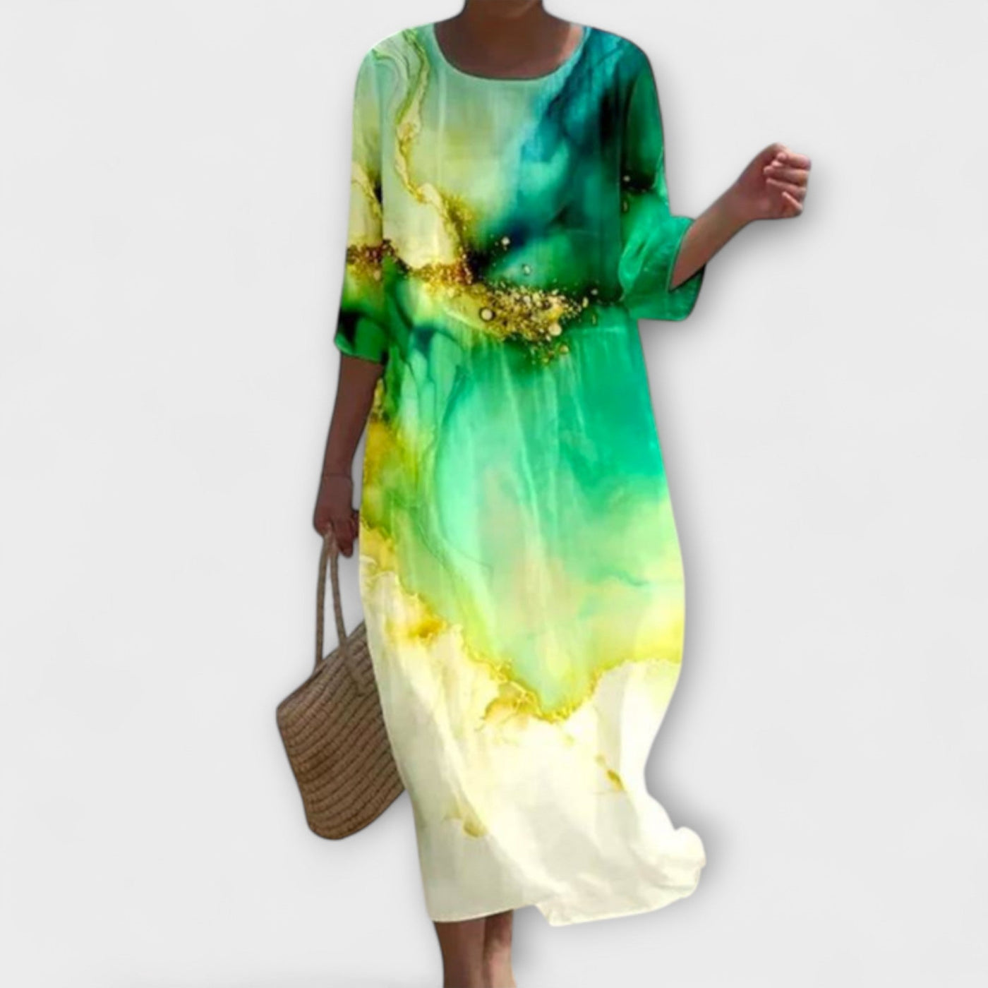 Clara | Elegant Floral Midi Dress
