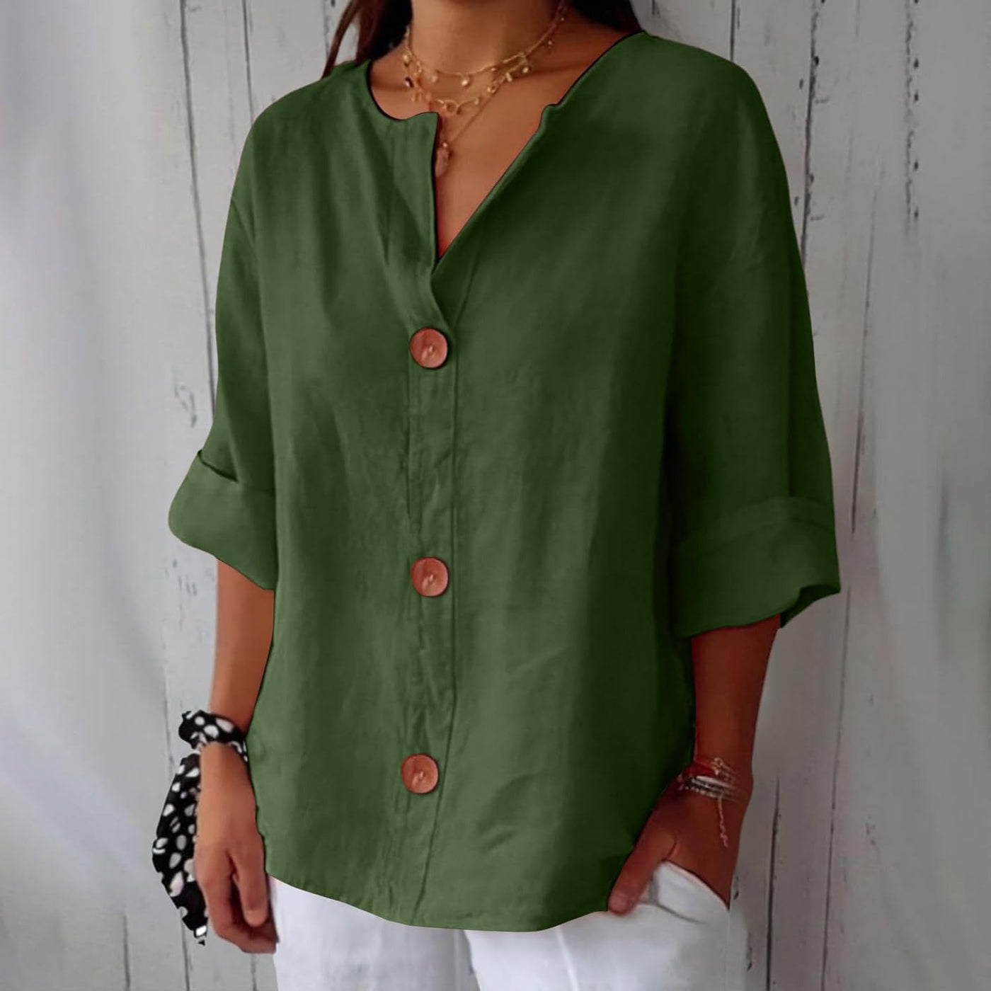 Megan | Lightweight Linen Top