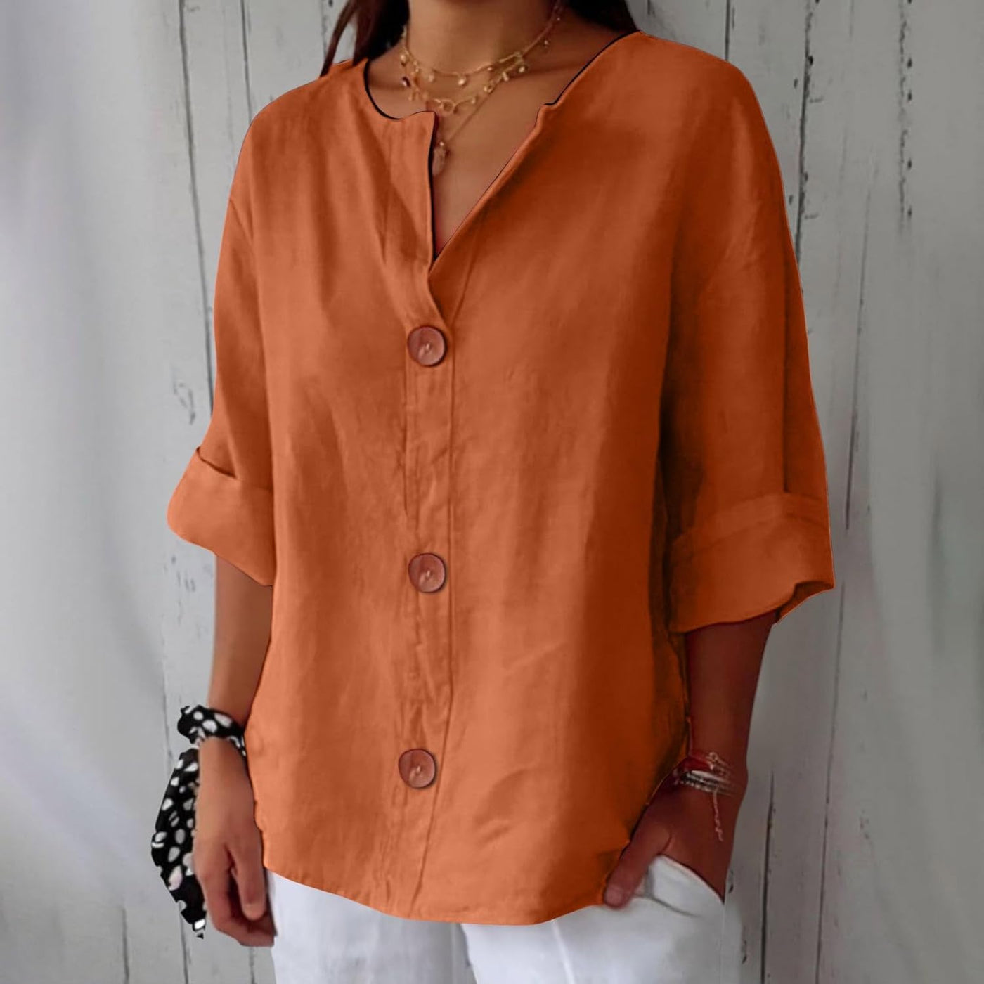 Megan | Lightweight Linen Top