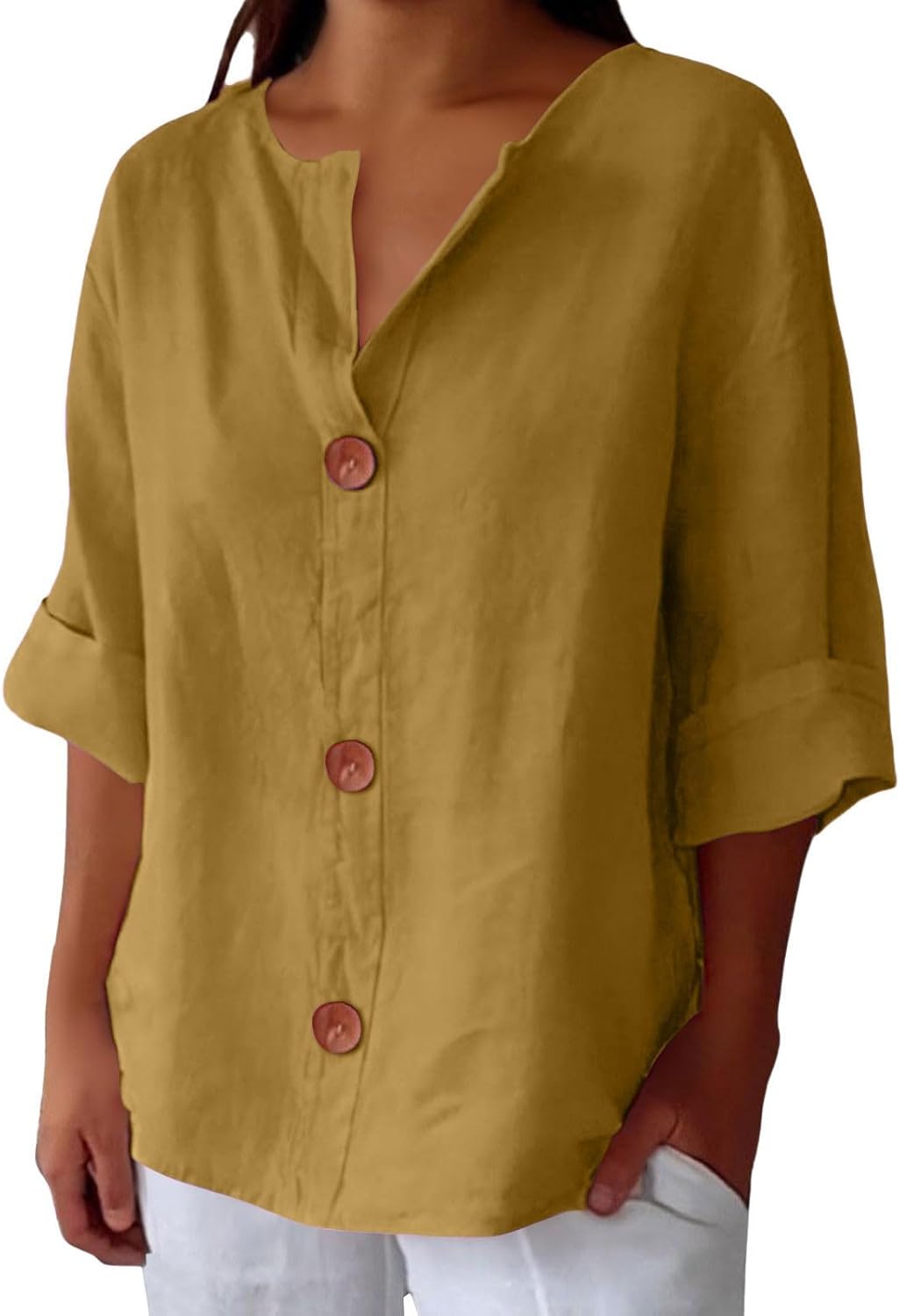 Megan | Lightweight Linen Top
