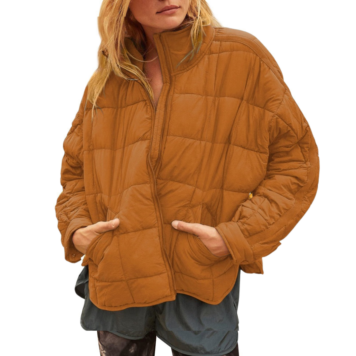April | Lightweight zip puffer
