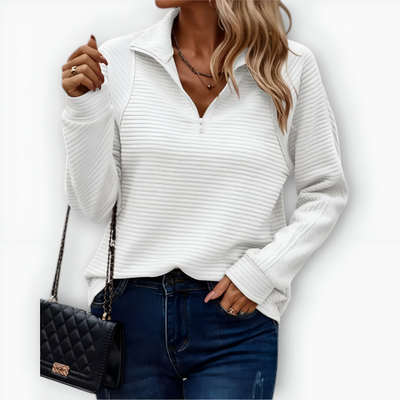 Garden London | Elegant Half-zip Sweater