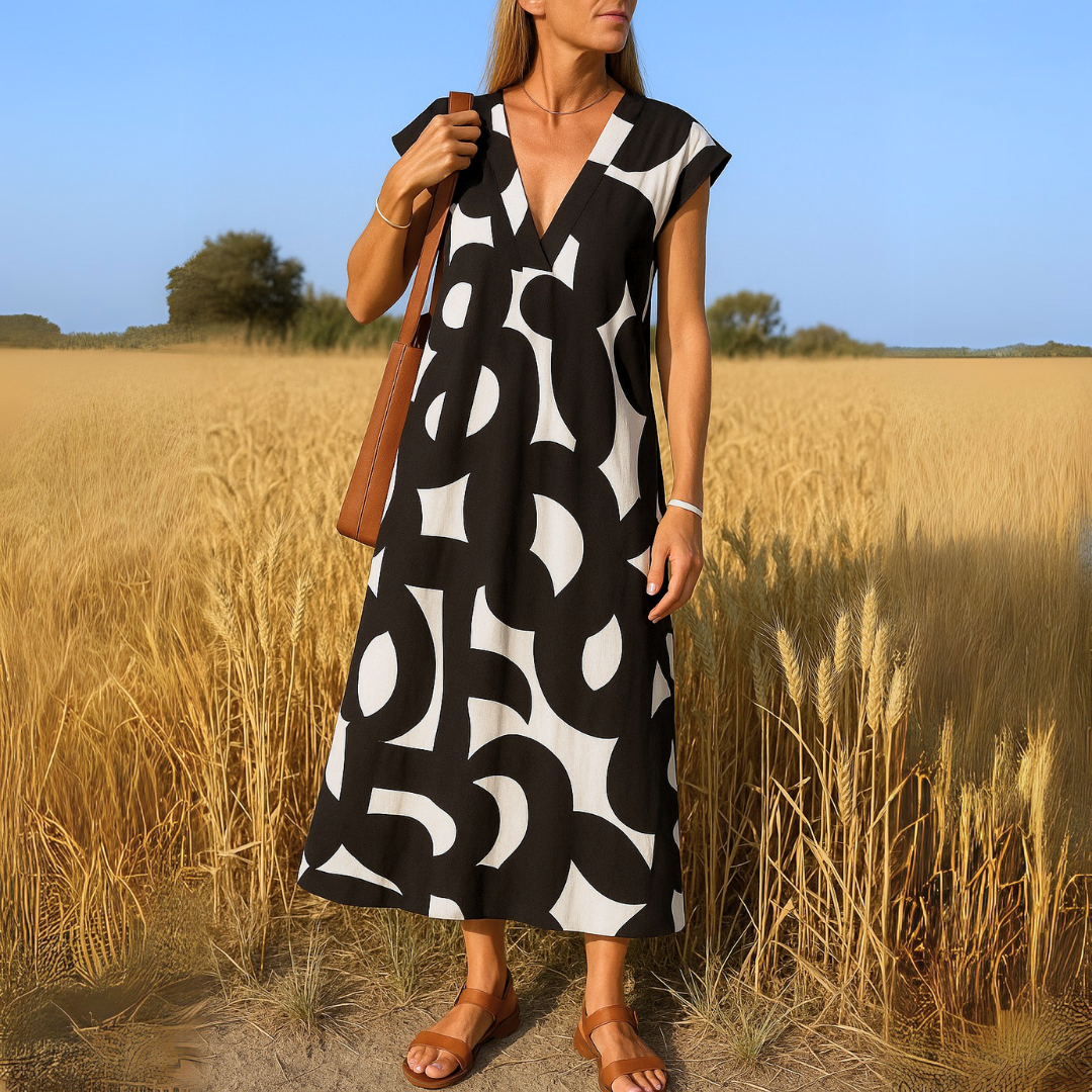 Clara | Elegant V-Neck Dress