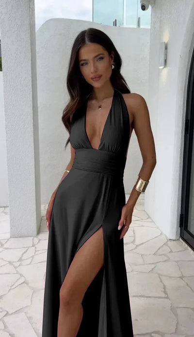 Clara | Elegant Split Gown