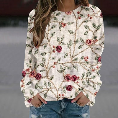 Molly | Floral Knit Jumper