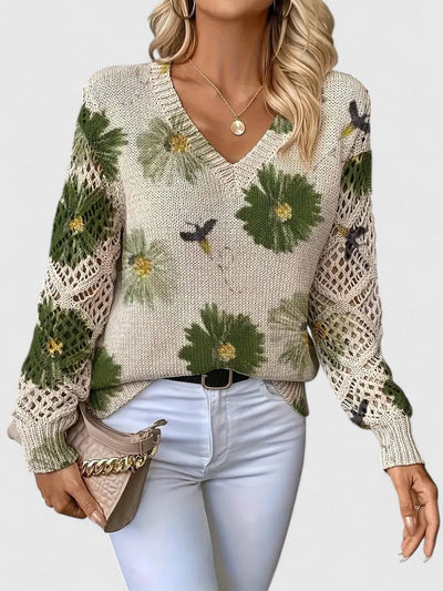 Clara | Floral Elegant Jumper