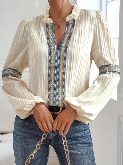 Clara | Elegant V-neck Blouse