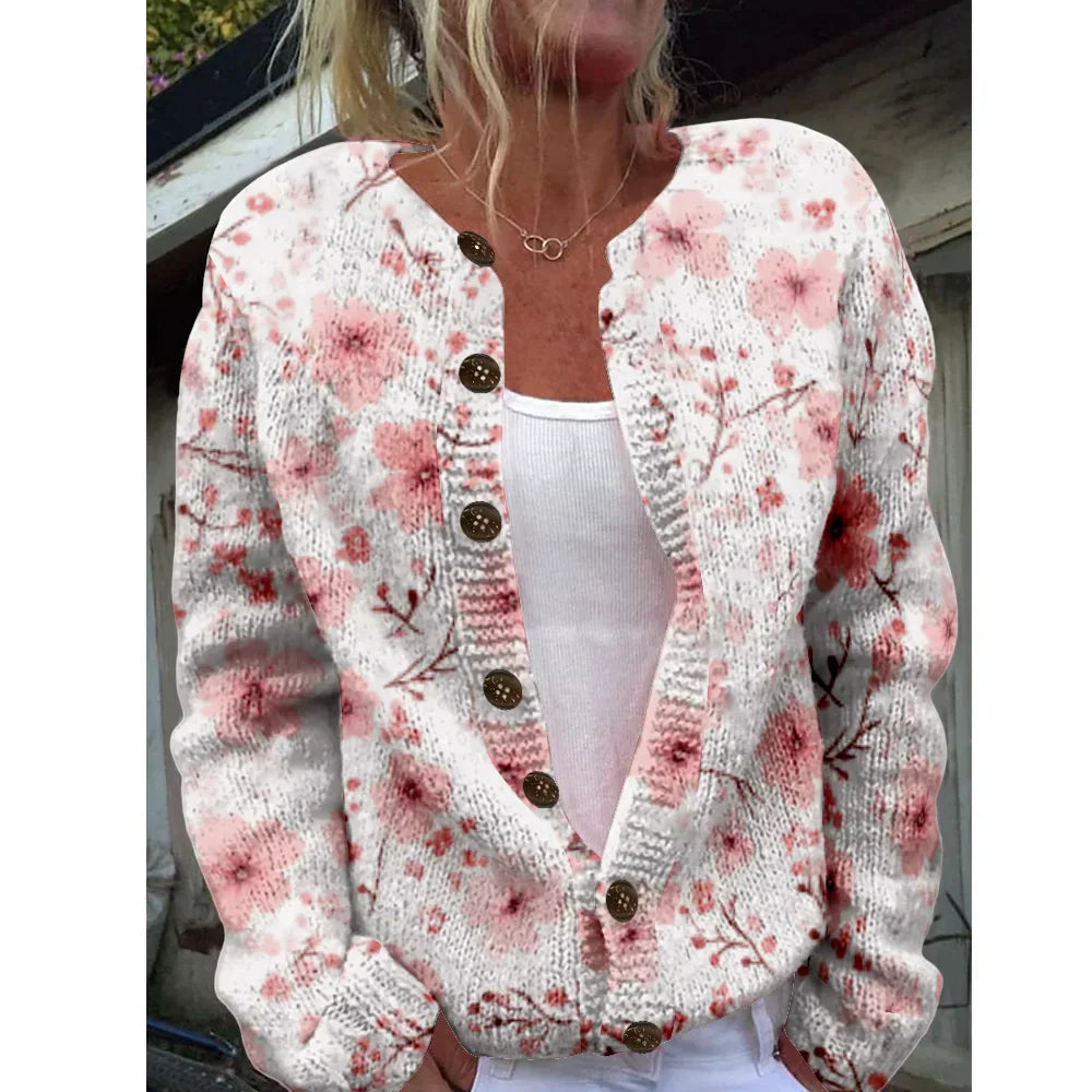 Lily | Stylish Printed Cardigan