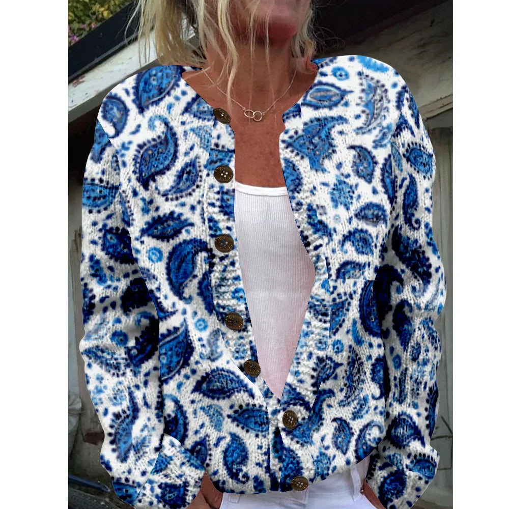 Clara | Stylish Printed Cardigan