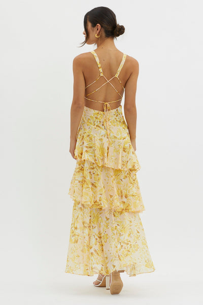 Sophie | Flirty Ruffle Midi Dress