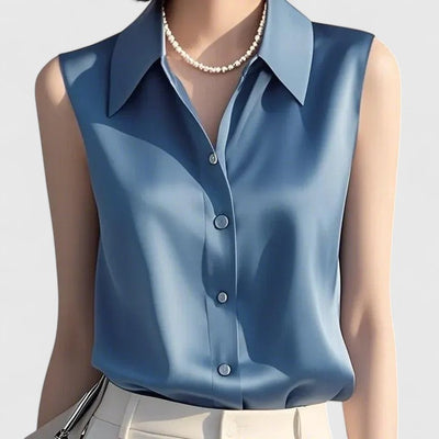Clara | Elegant Satin Blouse