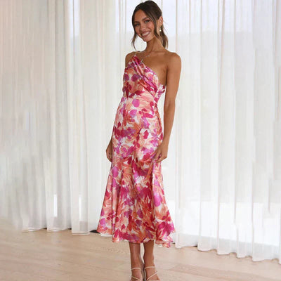 Chloe | Elegant One-Shoulder Dress
