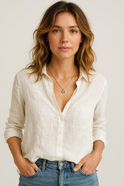 Clara | Stylish Linen Blouse