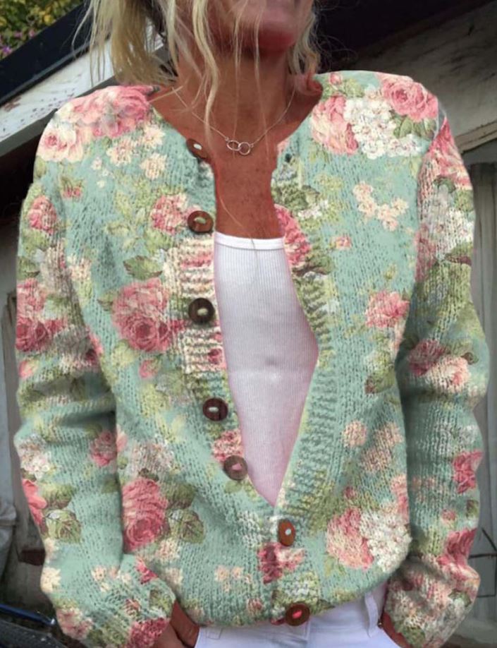 Clara | Stylish Floral Cardigan