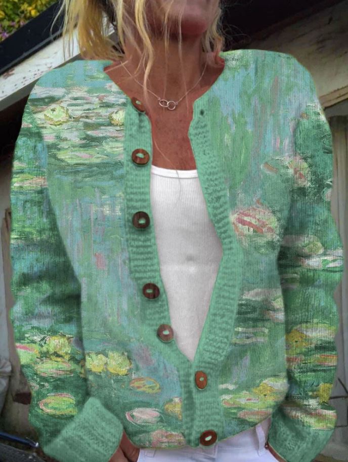Clara | Cheerful Green Cardigan