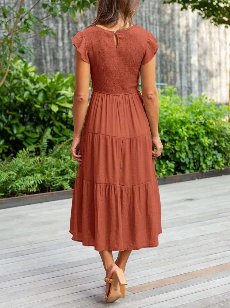 Clara | Flattering Belly Coverage Dress