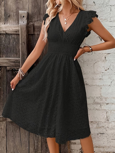 Clara | Ruffled Lace Dress