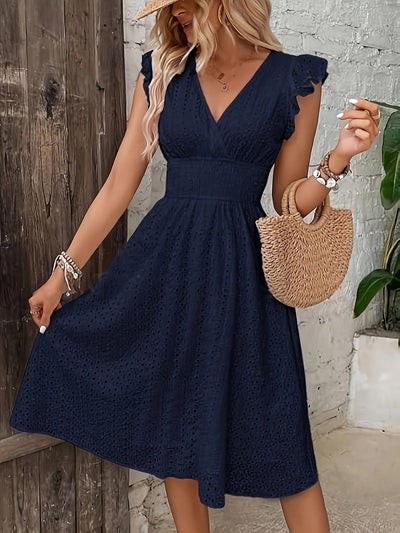 Clara | Ruffled Lace Dress