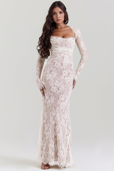 Clara | Elegant Black Lace Dress