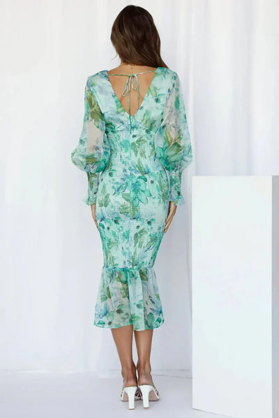 Clara | Elegant Floral Midi