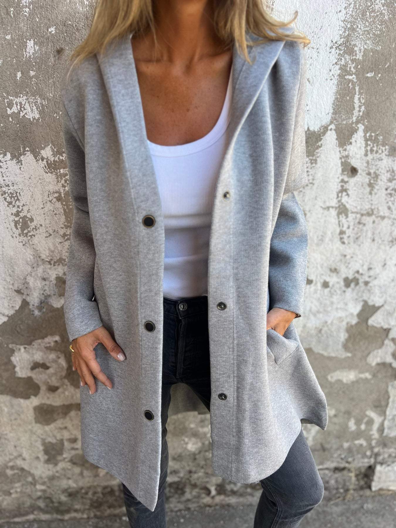 Jacqueline | Hoodie Jacket Buttons