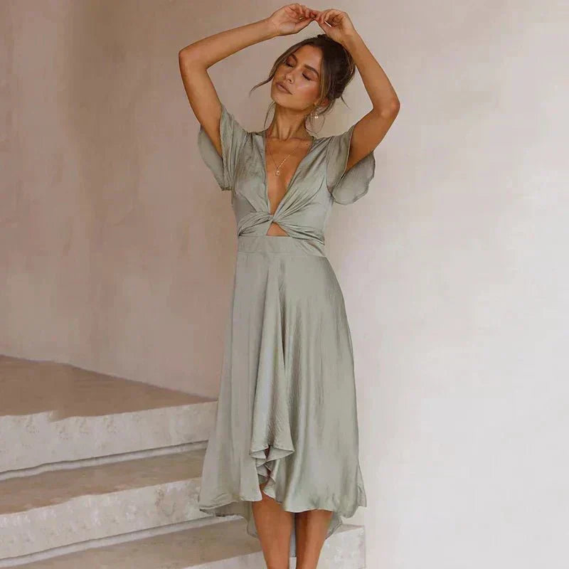 Chloe | Elegant Ruffle Midi